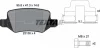 Комплект гальмівних колодок задн, MERCEDES A (W168), A (W169), B SPORTS TOURER (W245), VANEO (414) 1.4-Electric 07.97-06.12 TEXTAR (2313805) зображення 5