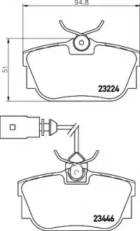 Комплект гальмівних колодок задн, VW CALIFORNIA T4 CAMPER, TRANSPORTER T4 1.8-2.8 07.90-06.03 TEXTAR 2322416 Купити в Україні