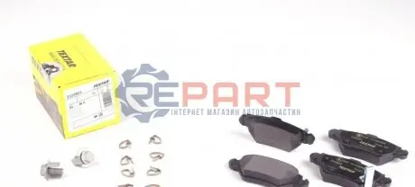 Комплект гальмівних колодок задн, CHEVROLET ASTRA, CORSA, VIVA, ZAFIRA OPEL ASTRA G, ASTRA G CLASSIC, ZAFIRA A 1.2-2.2D 08.94-07.12 TEXTAR 2325803