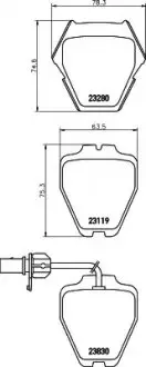 Комплект гальмівних колодок передн, AUDI A4 B5, A6 C5, ALLROAD C5 VW PASSAT B5.5, PHAETON 1.8-4.2 09.97-03.16 TEXTAR 2328001