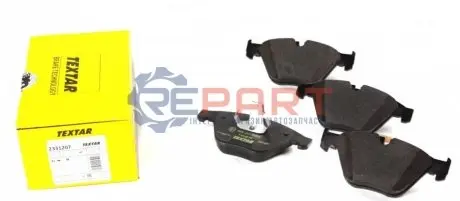 Фото 1 — Колодки гальмівні (передні) BMW 3 (E90/E92/E93) 06-13 (Teves) TEXTAR (2331207) Фото Колодки гальмівні (передні) BMW 3 (E90/E92/E93) 06-13 (Teves) TEXTAR (2331207) зображення 1