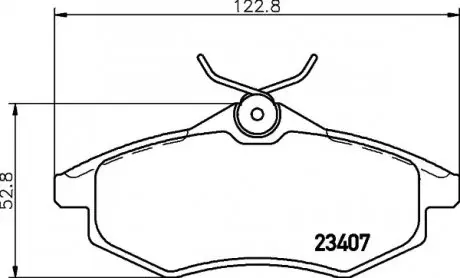 Комплект гальмівних колодок передн, CITROEN C2, C2 ENTERPRISE, C3 I 1.1-1.4LPG 02.02-09.12 TEXTAR 2340702