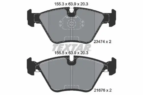 Тормозные колодки, дисковый тормоз.) TEXTAR 2347402