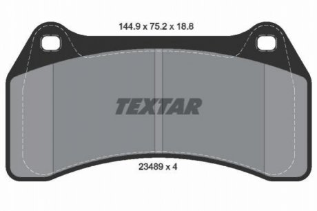 Тормозные колодки, дисковый тормоз.) TEXTAR 2348901 (фото 1)