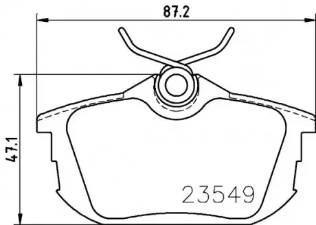 Комплект гальмівних колодок задн, VOLVO S40 I, V40 MITSUBISHI CARISMA, COLT, COLT CZC VI, COLT VI, SPACE STAR SMART FORFOUR 1.1-2.0D 05.95-06.12 TEXTAR 2354901 Купити в Україні