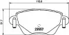 Комплект гальмівних колодок задн, FORD MONDEO III JAGUAR X-TYPE I 1.8-3.0 10.00-12.09 TEXTAR (2355701) зображення 1