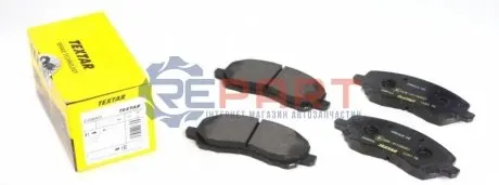 Комплект гальмівних колодок передн, CHRYSLER 200, SEBRING DODGE AVENGER, CALIBER, CARAVAN JEEP COMPASS, PATRIOT LANCIA FLAVIA MAZDA CX-7 MITSUBISHI ASX, ECLIPSE 1.3-3.6ALK 10.86 TEXTAR 2358403