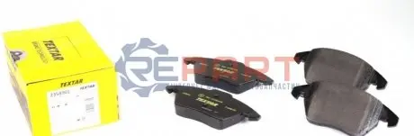 Комплект гальмівних колодок передн, CITROEN C4, C4 I PEUGEOT 207, 208, 208 I, 3008, 3008 I, 307, 308, 308 I, RCZ 1.0-2.0D 10.03-12.19 TEXTAR 2358901