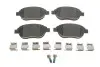 Фото Комплект гальмівних колодок передн, CITROEN BERLINGO, C3 I, C4, C4 I, XSARA, XSARA PICASSO FIAT DOBLO, IDEA LANCIA MUSA PEUGEOT 1007, 206, 207, 307, PARTNER, PARTNER ORIGIN 1.2-2.0D 02.98 TEXTAR (2360001) зображення 1