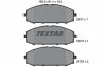 Комплект гальмівних колодок передн, NISSAN PATROL GR V 2.8D-4.8 06.97 TEXTAR (2361101) зображення 1