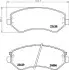 Комплект гальмівних колодок передн, CHRYSLER VOYAGER III, VOYAGER IV DODGE CARAVAN JEEP CHEROKEE 2.0-3.8 01.95-12.08 TEXTAR (2363801) зображення 1