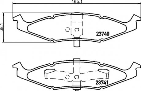 Автозапчастина TEXTAR 2374001 (фото 1)