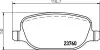 Комплект гальмівних колодок задн, ALFA ROMEO 159, BRERA, GIULIETTA, SPIDER LANCIA DELTA III 1.8-2.2 06.05-08.14 TEXTAR (2376002) зображення 1