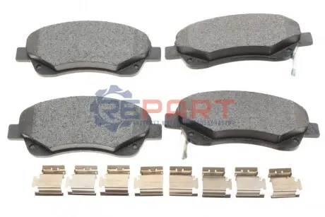 Фото Колодки гальмівні (передні) Toyota Avensis/Corolla 03-09 (Bosch) Q+ TEXTAR (2376802) зображення 1