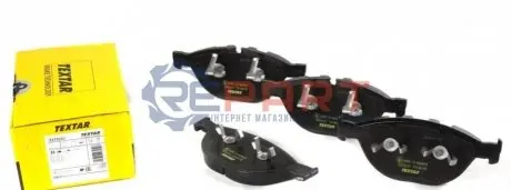 Комплект гальмівних колодок передн, BMW 5 (E60), 5 (E61), 6 (E63), 6 (E64), 7 (E65, E66, E67) ROLLS-ROYCE PHANTOM VII, PHANTOM VII DROPHEAD 3.0D-6.75 01.03-07.17 TEXTAR 2379101