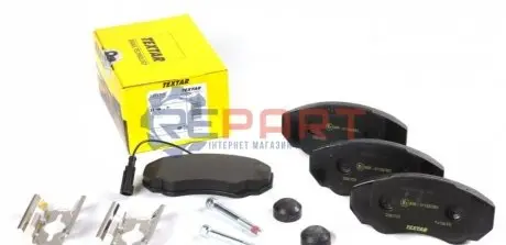 Комплект гальмівних колодок передн, CITROEN JUMPER II FIAT DUCATO PEUGEOT BOXER 2.0-3.0D 12.01 TEXTAR 2391701