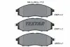 Комплект гальмівних колодок передн, NISSAN NAVARA, NP300, PICK UP, PRIMERA 1.6-3.2D 06.90 TEXTAR (2397001) зображення 1