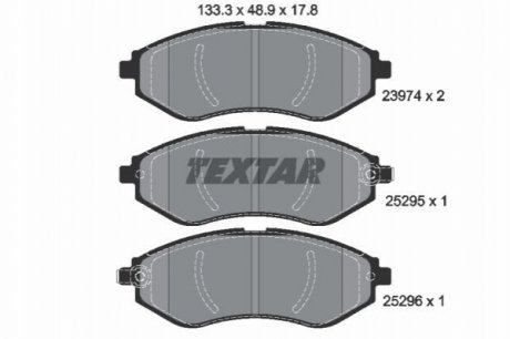 Гальмівні колодки TEXTAR 2397406