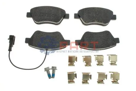 Фото Колодки гальмівні (передні) Fiat Doblo/Citroen Nemo/Peugeot Bipper 08- (Bosch) Q+ (з датчиком) TEXTAR (2397903) зображення 1