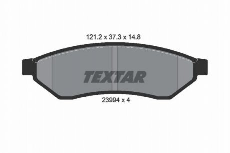 Тормозные колодки, дисковый тормоз.) TEXTAR 2399401 (фото 1)