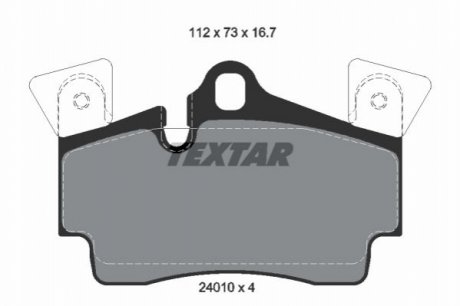 Гальмівні колодки TEXTAR 2401001