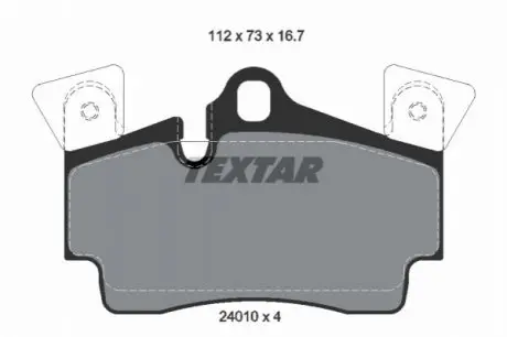 Комплект гальмівних колодок задн, AUDI Q7 PORSCHE CAYENNE 3.0D-6.0D 05.02-08.15 TEXTAR 2401001 Купити в Україні
