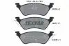 Фото Комплект гальмівних колодок задн, CHRYSLER RAM VAN, VOYAGER III, VOYAGER IV DODGE CARAVAN, GRAND 2.0-3.8 01.95-07.09 TEXTAR (2403601) зображення 1