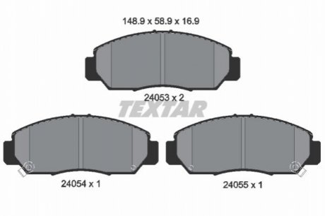 Гальмівні колодки TEXTAR 2405301