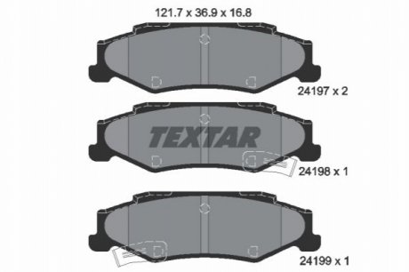 Гальмівні колодки TEXTAR 2419701