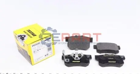 Комплект гальмівних колодок задн, ACURA RDX HONDA ACCORD IX, ACCORD VIII, CIVIC III, CIVIC IV, CROSSTOUR I, CR-V II, CR-V III, CR-V IV, CR-V V, FR-V, JAZZ II, STREAM 1.4-3.5 03.86 TEXTAR 2423101 Купити в Україні