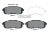 Комплект гальмівних колодок передн, FIAT SEDICI NISSAN CUBE SUZUKI SX4 1.5-2.0D 06.06 TEXTAR (2428001) зображення 1