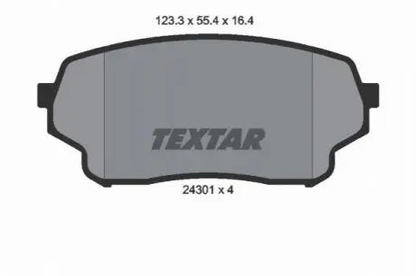 Тормозные колодки дисковые TEXTAR 2430101 Купить в Украине