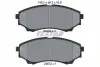 Комплект гальмівних колодок передн, FORD RANGER MAZDA B-SERIE, BT-50 2.2-4.0 02.99-12.15 TEXTAR (2435301) зображення 1
