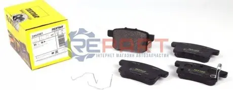 Комплект гальмівних колодок задн, HONDA ACCORD IX, ACCORD VIII, CIVIC III, CIVIC IV, JAZZ II 1.4-3.5 03.86 TEXTAR 2443501 Купити в Україні
