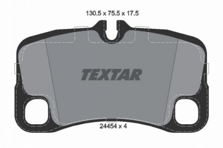 Тормозные колодки, дисковый тормоз.) TEXTAR 2445401 (фото 1)