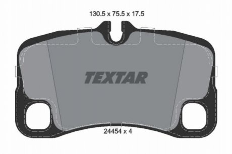 Гальмівні колодки, дискове гальмо (набір) TEXTAR 2445401