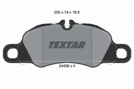 Тормозные колодки, дисковый тормоз.) TEXTAR 2445901