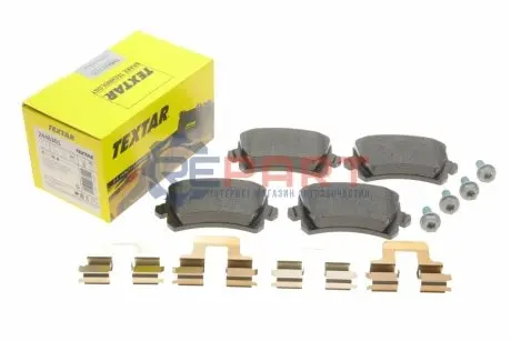 Комплект гальмівних колодок задн, AUDI A6 C6, Q3 SEAT ALHAMBRA VW CC B7, GOLF V, PASSAT ALLTRACK B7, PASSAT B6, PASSAT B7, PASSAT B8, SHARAN, TIGUAN 1.4-4.2 05.04-03.24 TEXTAR 2448301 Купити в Україні