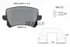 Фото Комплект гальмівних колодок задн, VW CC B7, PASSAT ALLTRACK B7, PASSAT B6, PASSAT B7, PASSAT B8 1.4-3.6 03.05-03.24 TEXTAR (2448302) зображення 2