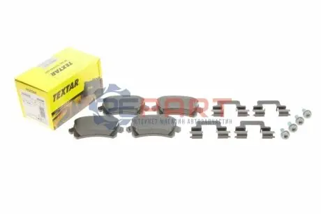 Комплект гальмівних колодок задн, VW CC B7, PASSAT ALLTRACK B7, PASSAT B6, PASSAT B7, PASSAT B8 1.4-3.6 03.05-03.24 TEXTAR 2448302 Купити в Україні