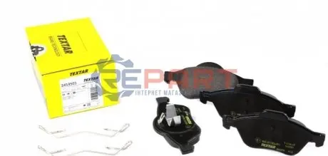 Комплект гальмівних колодок передн, RENAULT CLIO III, MEGANE II, SCENIC II 1.4-2.0D 09.02 TEXTAR 2453501 Купити в Україні