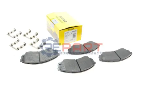 Комплект гальмівних колодок передн, HYUNDAI H-1 CARGO, H-1 TRAVEL KIA CARNIVAL III TOYOTA PROACE, PROACE VERSO 2.0D-2.9D 04.06 TEXTAR 2459701 Купити в Україні