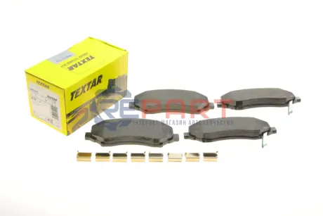 Комплект гальмівних колодок передн, CHRYSLER VOYAGER V DODGE JOURNEY, NITRO FIAT FREEMONT JEEP CHEROKEE, WRANGLER III VW ROUTAN 2.0D-4.0 09.06 TEXTAR 2460402