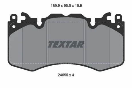 Комплект тормозных колодок TEXTAR 2465901