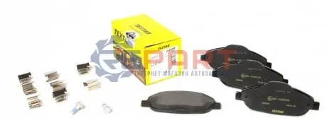 Комплект гальмівних колодок передн, PEUGEOT 3008, 3008 I, 308, 308 I, 408 1.2-2.0D 09.07 TEXTAR 2466001 Купити в Україні