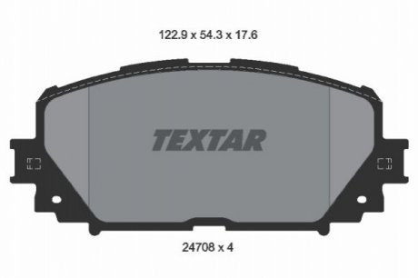 Гальмівні колодки дискові TEXTAR 2470801 (фото 1)