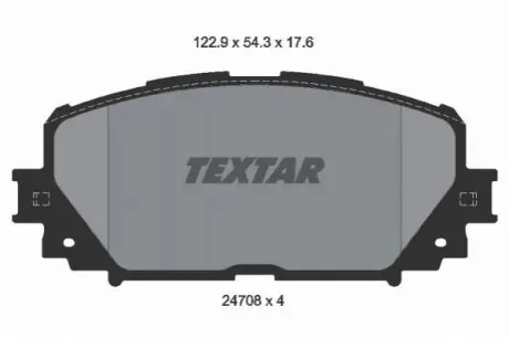 Тормозные колодки дисковые TEXTAR 2470801