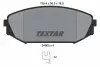 Комплект гальмівних колодок передн, ACURA MDX HONDA ODYSSEY 2.3/3.5 03.01-12.05 TEXTAR (2480501) зображення 1