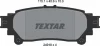 Комплект тормозных колодок TEXTAR (2491801) изображение 6