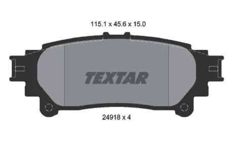 Комплект тормозных колодок TEXTAR 2491801